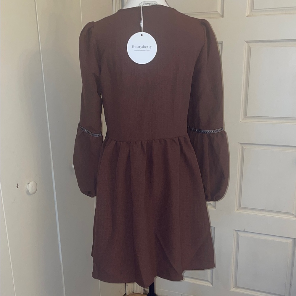 Rusttydustty Brown Bohemian Dress - Picture 4 of 5